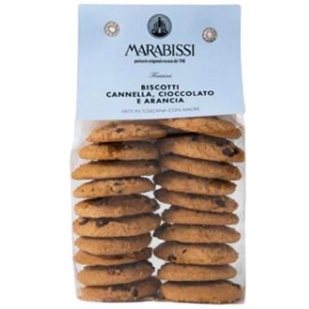 Marabissi Cinnamon, Chocolate and Orange Biscuits 200g Bag